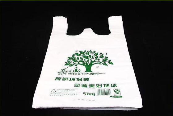 Veste de creme Tote Biodegradable Disposable Bags do amido de milho