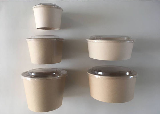 PLA 600ml biodegradável que reveste a cubeta de papel descartável das bacias de sopa