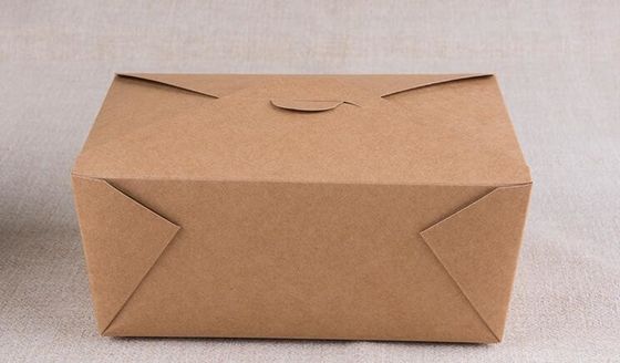 O filme do PE revestiu a lancheira do papel de embalagem, caixa de embalagem descartável da prova de óleo 1100ml