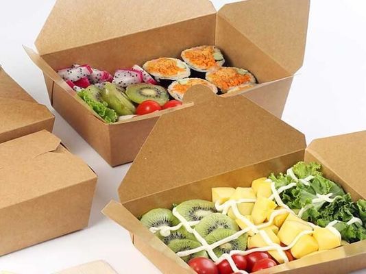 18PE Bento Salad Lunch Box, único caixa de empacotamento do papel de embalagem