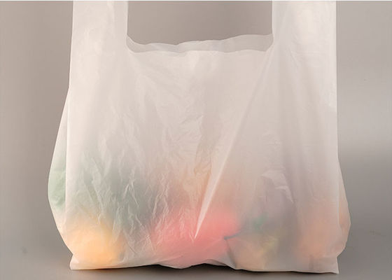 da camisa vegetal biodegradável branca do fruto T de 14x50cm saco de plástico descartável