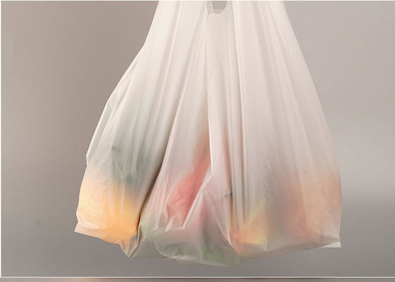 da camisa vegetal biodegradável branca do fruto T de 14x50cm saco de plástico descartável