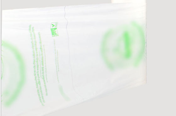 saco de plástico liso biodegradável do rolo contínuo da fécula de milho do PLA PBAT de 52*65cm
