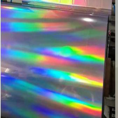Filme holográfico da laminação da decoração sem emenda do arco-íris para a impressão