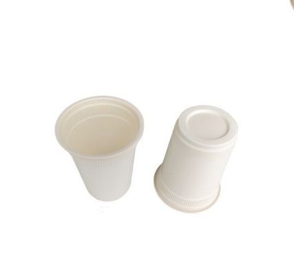 copo de papel biodegradável da fécula de milho 220ml 8oz para o café quente e beber frio