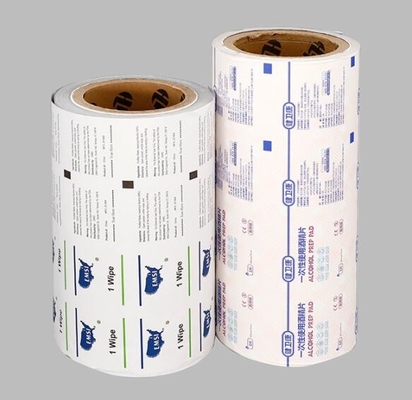 Papel de papel de embrulho da almofada da preparação do álcool no rolo usado na máquina de empacotamento automática