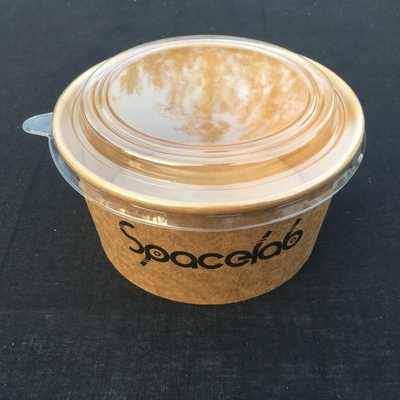 recipiente de alimento de papel biodegradável de Eco do produto comestível de bacia de sopa do papel de embalagem de 1100ml 32oz