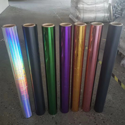 Cor Filme de Mylar Metalizado Vermelho, Prata Ouro Metalizado Pet Film 12mic Para laminados em papel e revestimentos de caixa