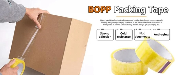 Embalagens em rolos de fita-Bopp transparente de vedação de fita-Bopp