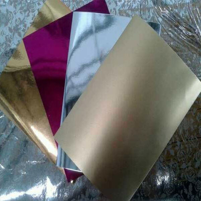 Papel de alumínio de ouro e prata para cigarros e sorvete e chocolate