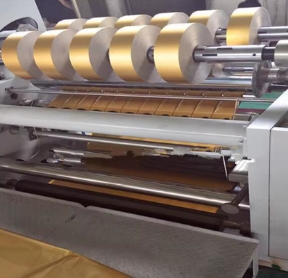 Papel de embalagem de chocolate de qualidade alimentícia de ouro prateado papel de alumínio
