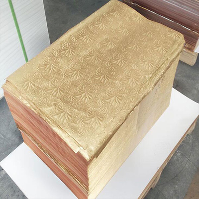 250GSM Art Craft Paperboard 50*70 Cm Mirror Paper Board Espessura e tamanho personalizados Papel metálico laminado de prata / ouro