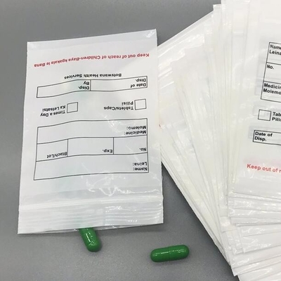 Filtro de embalagem transparente com fecho de bolso duplo plástico líquido ecológico Biohazard Biohazard Saco de vedação patológica de PE médico