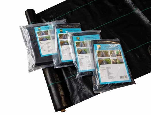 70-180GSM Tecido anti-ervas daninhas não tecido em PP preto e verde para ervas daninhas, tapete de ervas daninhas