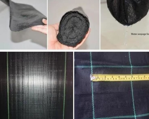 Preço competitivo Tecido anti-ervas daninhas - UV estabilizado preto de uso pesado filme de cobertura de solo de paisagem