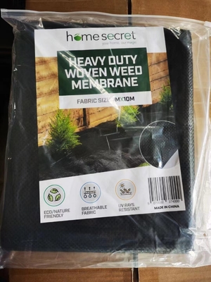 Rolo de revestimento de solo de tecido preto, membrana de controle de ervas daninhas Anti-ervas daninhas Tecido de fábrica 80GSM 90GSM 100GSM