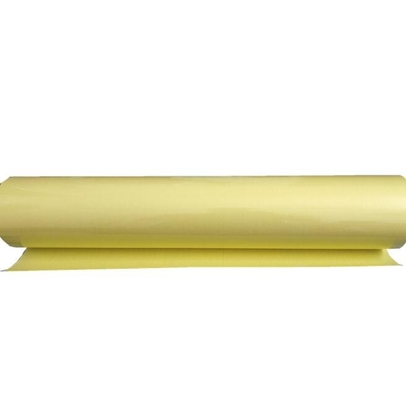 Resistente a altas temperaturas Adesivo a óleo de dois lados Papel de fundo amarelo Transparente PVC Filme adesivo de dois lados