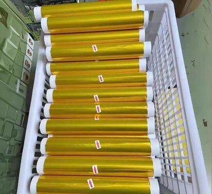 Folha de alumínio impressa em ouro e colorido personalizada para embalagem de doces ou embalagem de chocolate em folha / rolo