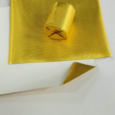 Rolo de papel de papel de alumínio laminado de cores em relevo para embalagens de chocolate