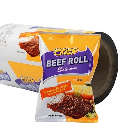 Impressão personalizada de filme pet+al+pe de 110mic.100mic em rolos para sacos de embalagem de alimentos