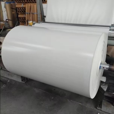 Papel de folha de PU branco de cor sólida para revestimento de contraplacado e placas MDF Papel decorativo para móveis
