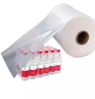 Rolo de filme retráctil por calor biodegradável PE Rolo de filme retráctil por calor retráctil para garrafa de vidro bebida de cerveja água potável embalagem retráctil