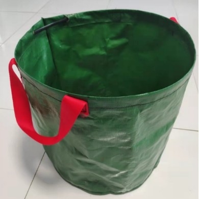 Saco de recolha de folhas PE para pátio de parque, saco de recolha de folhas verdes flexível e à prova d'água