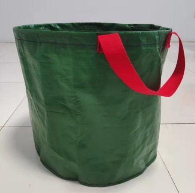 Saco de recolha de folhas PE para pátio de parque, saco de recolha de folhas verdes flexível e à prova d'água