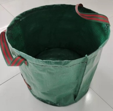 Saco de recolha de folhas PE para pátio de parque, saco de recolha de folhas verdes flexível e à prova d'água