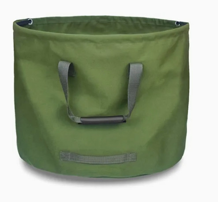 Saco de lixo de jardim de folhas de jardim limpar recipiente de alcatrão Tote lixo de jardinagem reutilizável saco de coleta de tecido de lona pesada