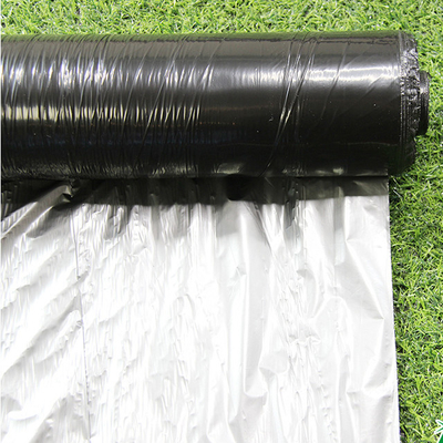 Película de plástico de cobertura UV prateada preta 25um/30um/35um para agricultura