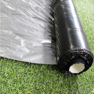 Película de plástico de cobertura UV prateada preta 25um/30um/35um para agricultura