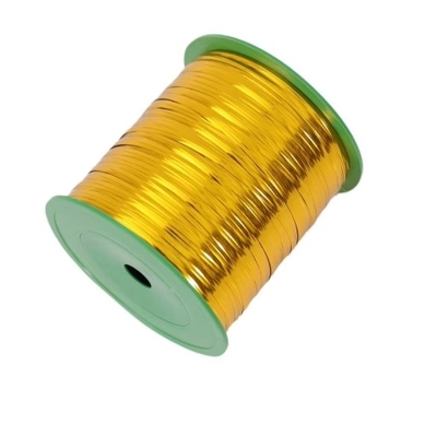 Fios de gravata revestidos de ouro metálico e plástico para pincelamento de sacos de pão