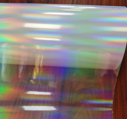 18um Holográfico Bopp Color Glitter Film, coluna de luz horizontal BOPP filme para embalagens de medicamentos