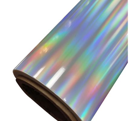 18um Holográfico Bopp Color Glitter Film, coluna de luz horizontal BOPP filme para embalagens de medicamentos