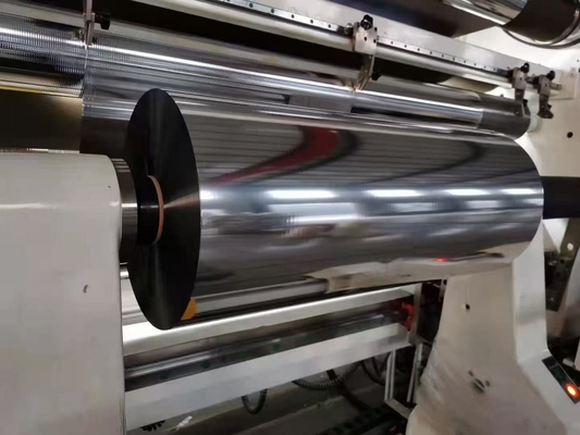 filme aluminizado para animais de estimação filme cpp aluminizado a vácuo filme mate alumínio leve duplo corona 12um