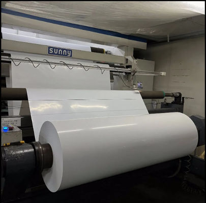 Revestimento de primer Matt White Pet Film para rótulo adesivo eletrônico