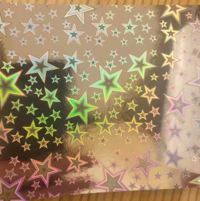 12mic PET/17mic bopp revestimento holográfico metalizado de base Usado para impressão UV