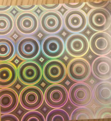 12mic PET/17mic bopp revestimento holográfico metalizado de base Usado para impressão UV