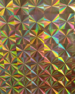 12mic PET/17mic bopp revestimento holográfico metalizado de base Usado para impressão UV