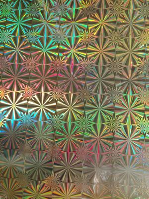 12mic PET/17mic bopp revestimento holográfico metalizado de base Usado para impressão UV