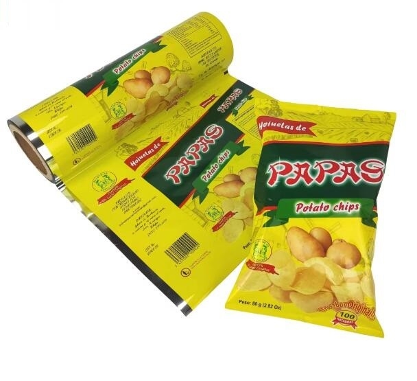 Rolo de filme laminador de PET AL de 12 microns para embalagens de serpente