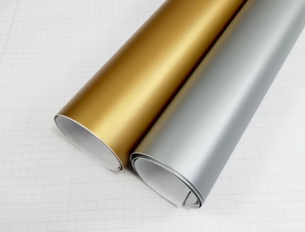 Rolo de filme autoaderente de ouro, adesivos decorativos autoaderentes para frigoríficos, adesivos PET para elevadores, adesivos de letras