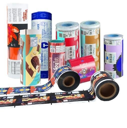 Impressão personalizada de filme pet+al+pe de 110mic.100mic em rolos para sacos de embalagem de alimentos