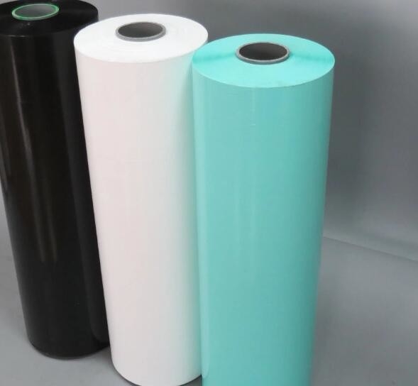 Película de revestimento de silos verde-branco-negro em plástico PE para embalagens de revestimento circular e quadrado agrícolas