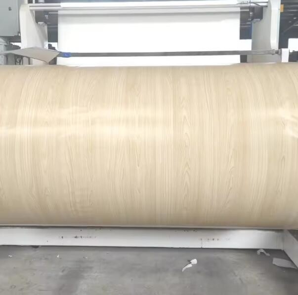 Películas de impressão para decoração de móveis de grãos de madeira, papel poliedrico decorativo para móveis
